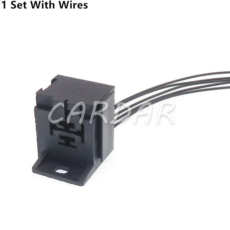 5 Pin 5 Ways Auto Relay Socket 6.3 Automotive Electric Plastic Wire Connector