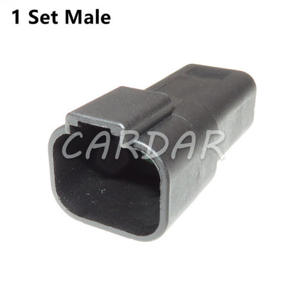 Conector eléctrico impermeable de 4 pines DT06-4S DT04-4P color negro, enchufe automotriz para Deutsch