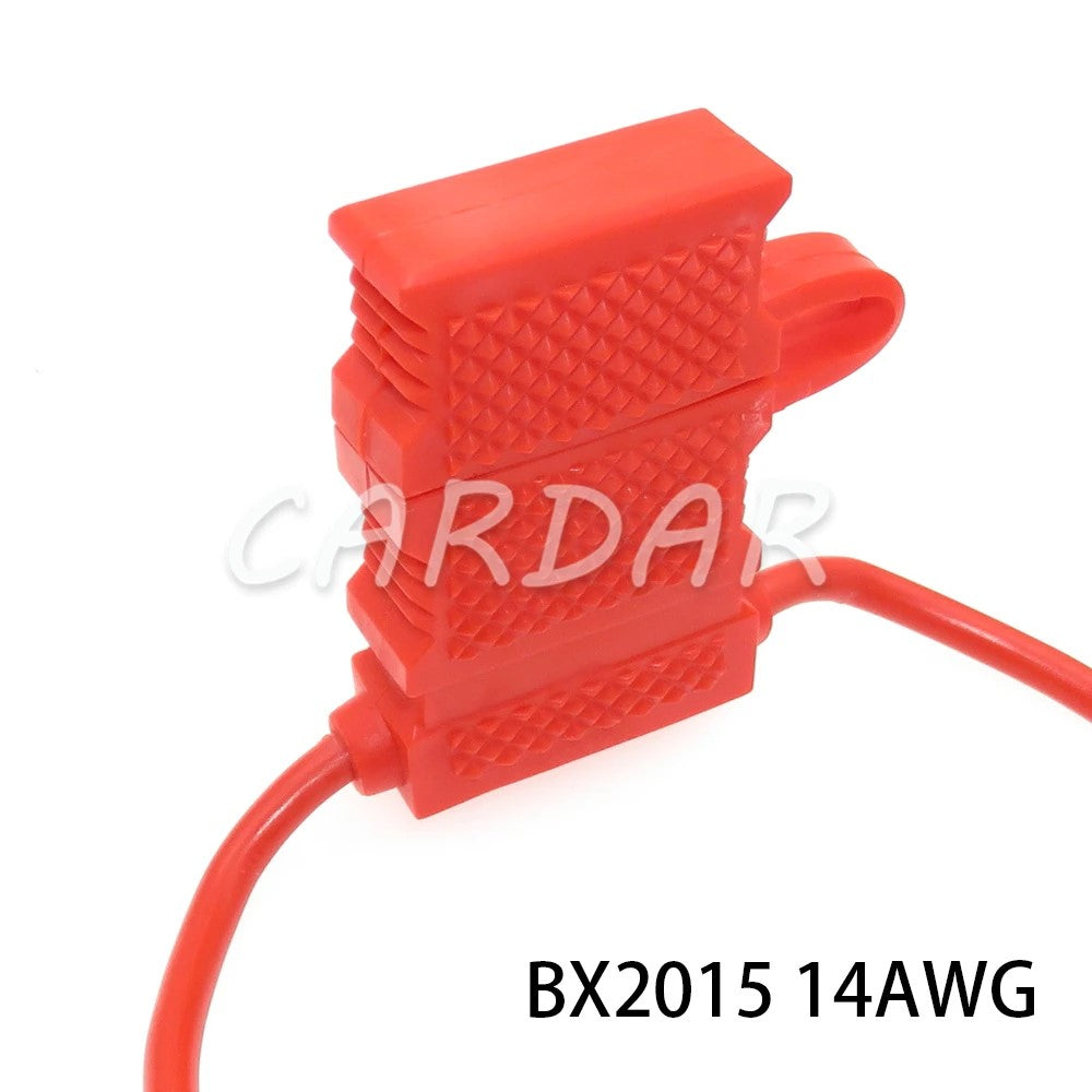 Medium Auto Waterproof In-line Blade Type Fuse Holder 14AWG 17AWG Standard Middle Fuse Box with Cover