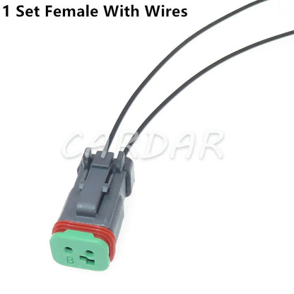 2 Pin deutsch connector kit DT04-2P-E005 DT06-2S-EP06 Waterproof Automotive Connector Black Auto Plug For Mazda