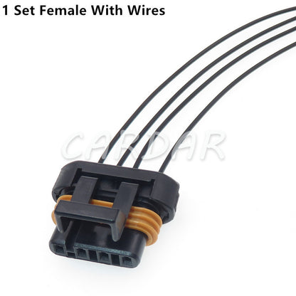 4 Pin 12162144 12162102 Oxygen Sensor Plug O2 Socket Automotive Connector For Toyota BUICK DLX Haima Series