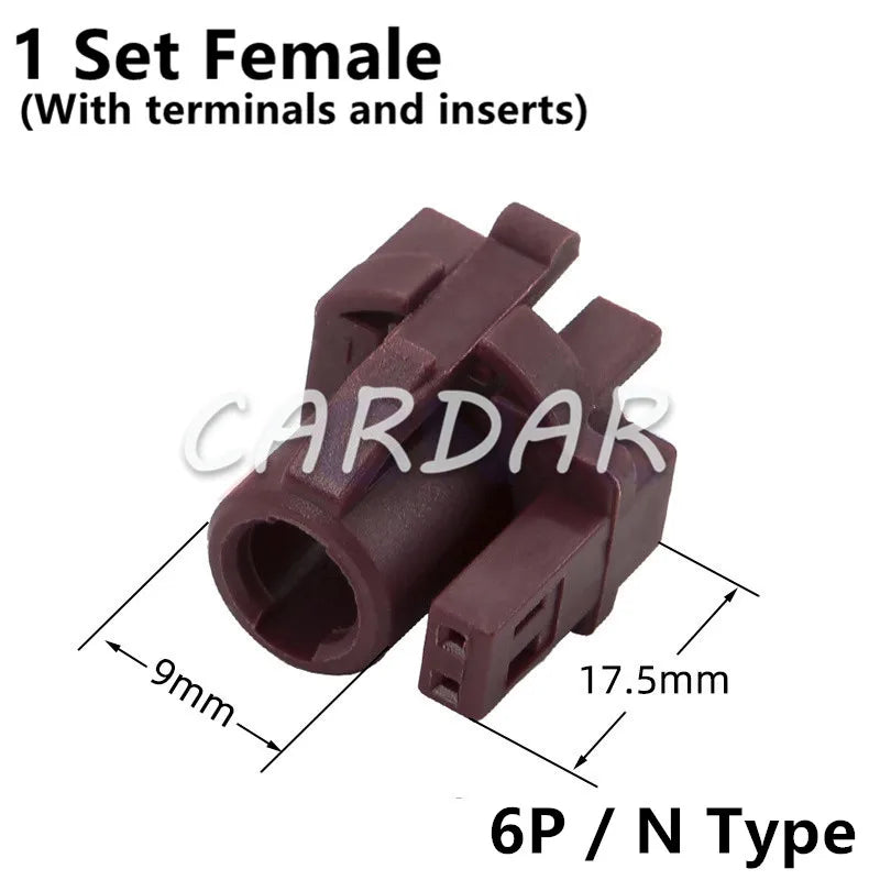 Auto LVDS 6 Pin HDS Connectors Automotive Audio Socket Universal Car Fakra Adapter EVO Cable Connector