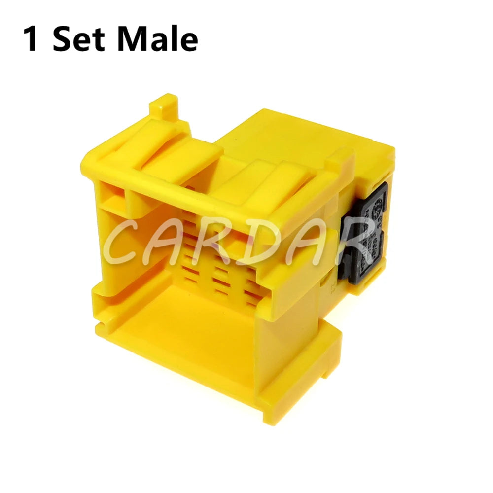 12 Pin 3.5 Series Yellow Auto Electric Cable Unsealed Female Socket Male Plug With Terminal 1-967622-6 1-967627-6