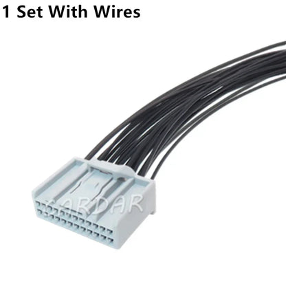 24 Pin Car Small Current Unsealed Connector Automobile Wire Harness Socket For Honda 6098-7061