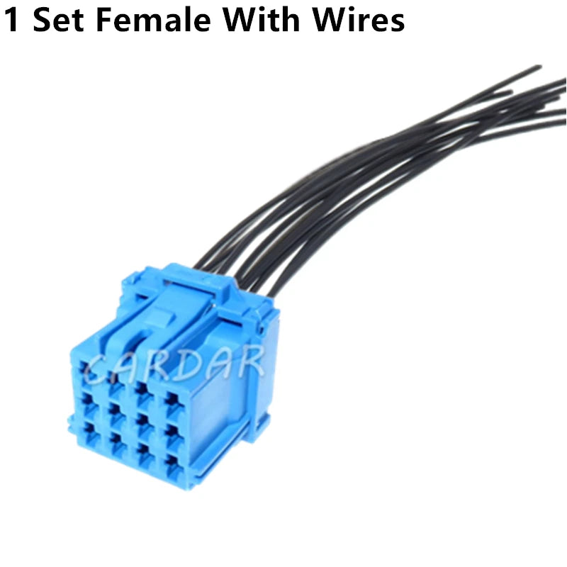 12 Pin 3-967627-1 Automotive Male Plug Plastic Housing Female Socket 6-968972-1 3.5 Series Blue Car Unsealed Connector
