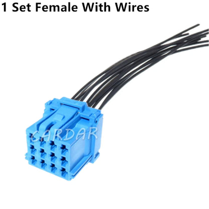 12 Pin 3-967627-1 Automotive Male Plug Plastic Housing Female Socket 6-968972-1 3.5 Series Blue Car Unsealed Connector
