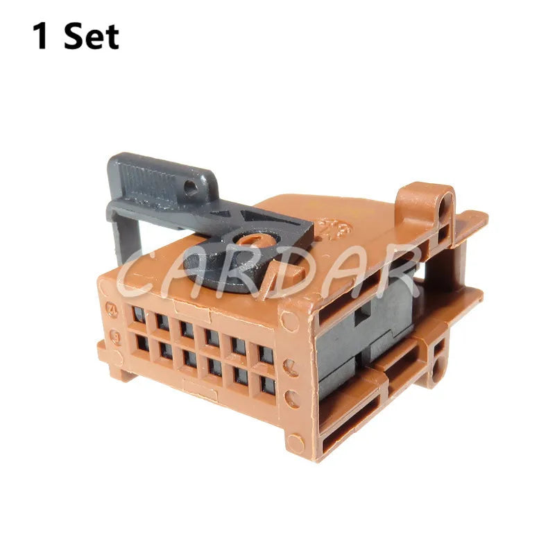 12 Pin 1379095-1 1379096-1 1379219-1 Automotive Car Amplifier Audio Wiring Harness Connector Socket With Terminals For BMW Porsche