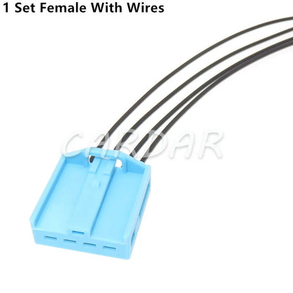 4 Pin Auto Speaker Plug Automotive Car Audio Wire Cable Socket Blue Colour Plugs For BMW