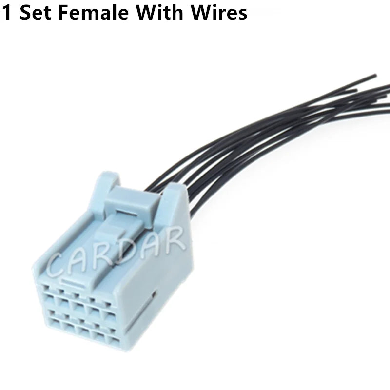 10 Pin 1.2 Series Automotive Door Electric Wire Connector Male Female Docking Socket Plastic Housing Unsealed Plug