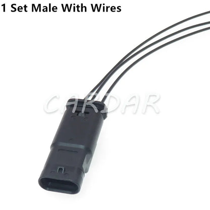 Tyco AMP 3 Pin 1718653-1 4F0 973 703 2-1718652-3 1-1718644-1 Waterproof Automotive Reversing Radar Plug 4F0973703 For VW Audi