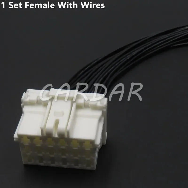 18 Pin Car Male Female Wiring Harness Socket Auto Power Amplifier Plastic Housing Connector 7-968974-1 2-967629-1