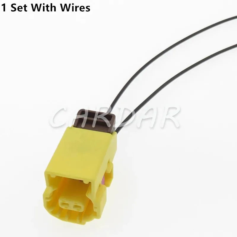 2 Pin 1.2 Series 8K0973323R Auto Electric Cable Harness Waterproof Connector Wiring Yellow Socket For VW Audi