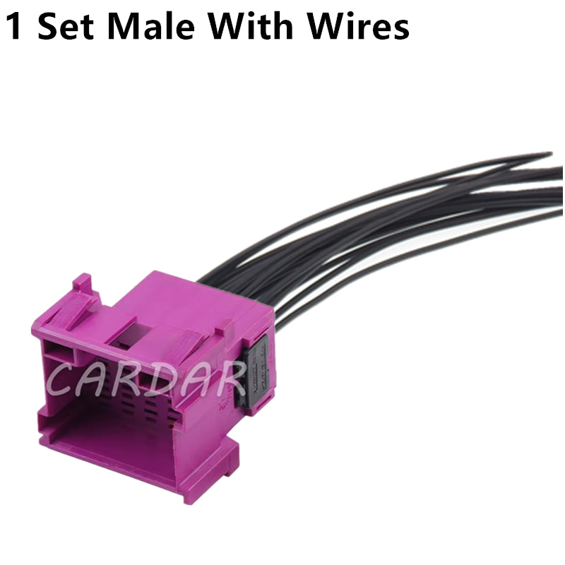 15 Pin 8-968973-1 1-967628-1 Automotive Car Audio Amplifier Plug Wire Harness Cable Socket
