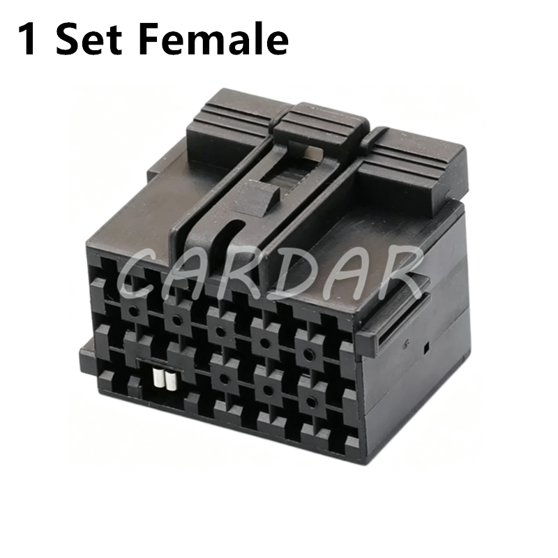 18 Pin 1355204-1 1241581-1 967204-1 Car Wire Harness Plastic Housing Socket Auto Adapter Black Connector