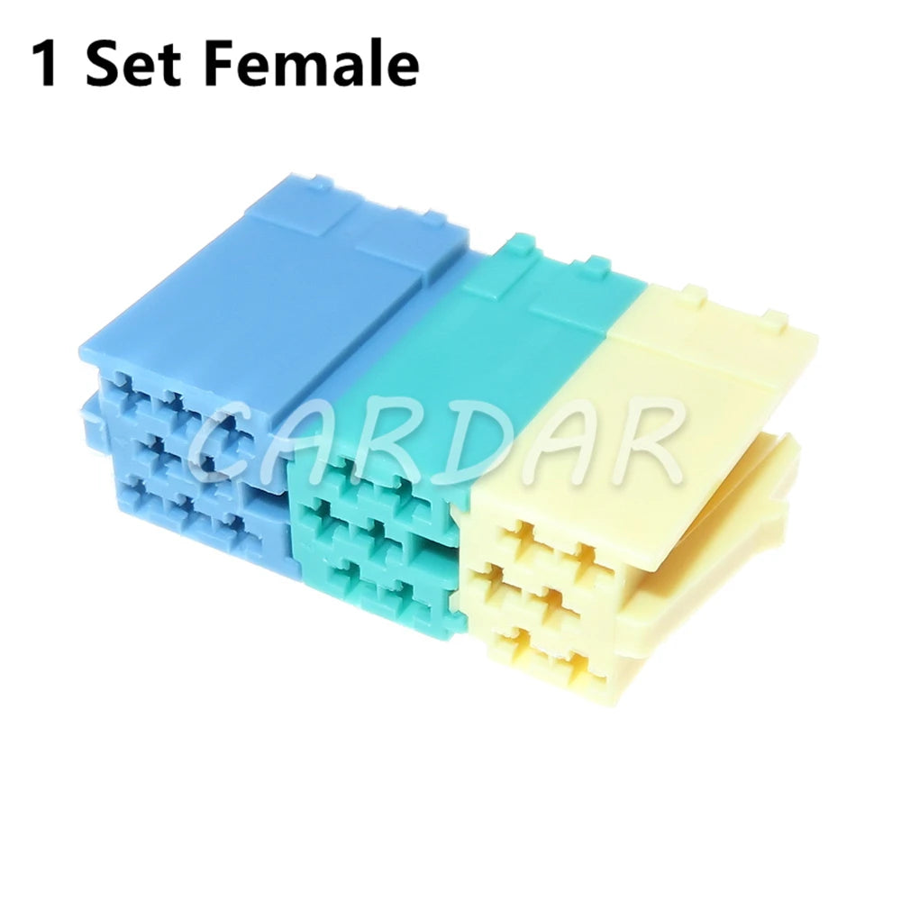 20 Pin Universal Mini ISO Radio Socket ISO Adapter Connector Car Radio Connectors Wiring Plug For Cars VW Audi Skoda