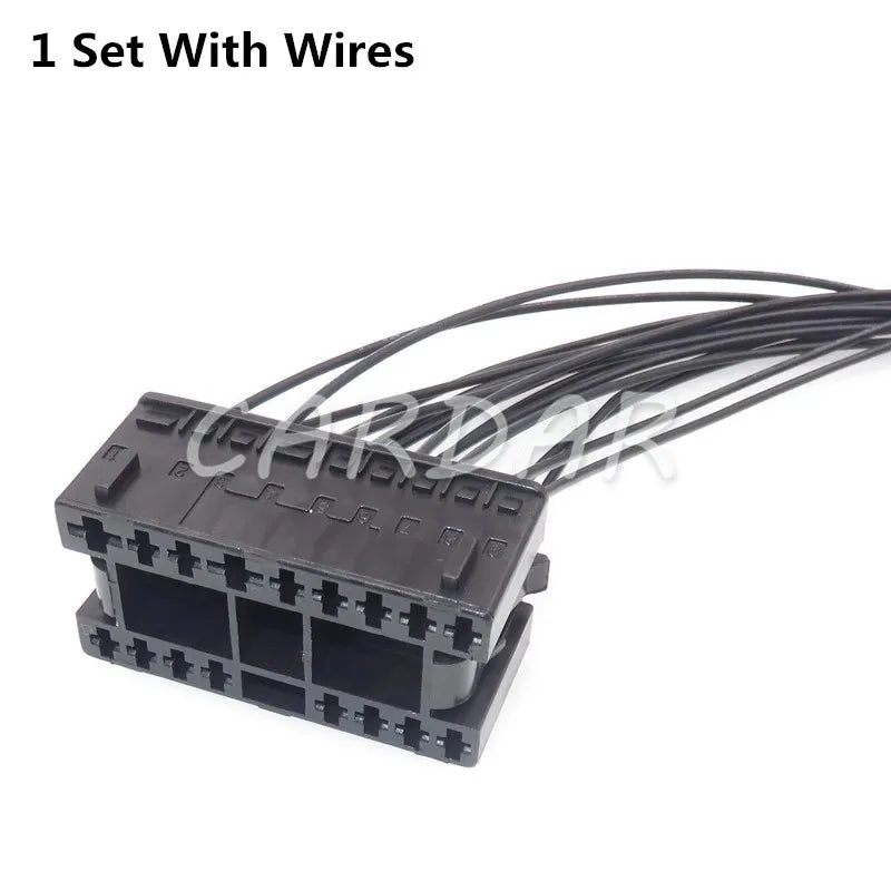 17 Pin 1J0 972 999 Car Auto Headlight Cable Socket Automotive Light Lamp Plug 1J0972999 For VW