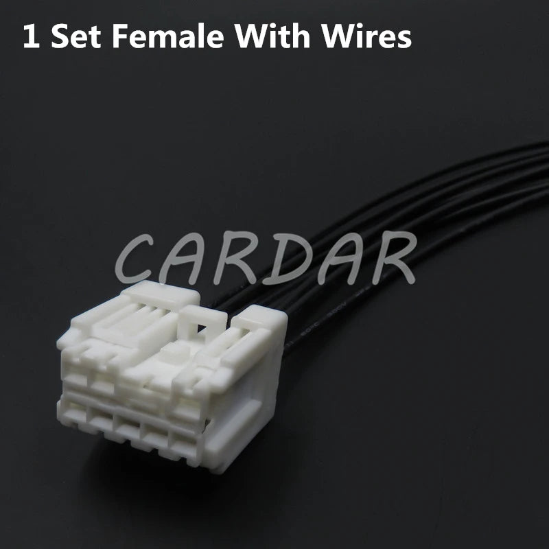 8 Pin 1674110-1 Automobile Lift Window Switch Wiring Harness Socket For Nissan 6098-6949 6098-6974