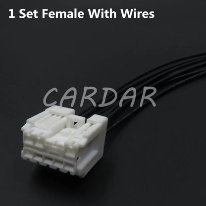 8 Pin 1674110-1 Automobile Lift Window Switch Wiring Harness Socket For Nissan 6098-6949 6098-6974