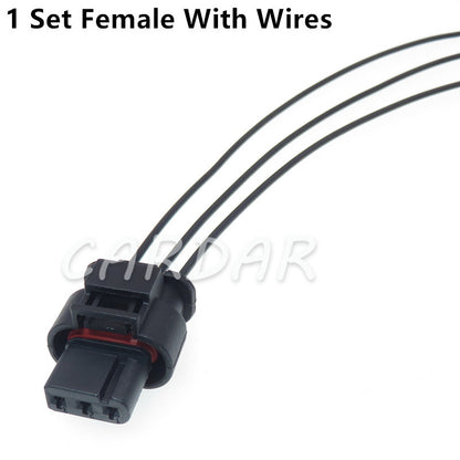 3 Pin 872-858-541 Reversing Radar Detector Conenctor Electric Socket Waterproof Camshaft Sensor Plug For VW Touareg
