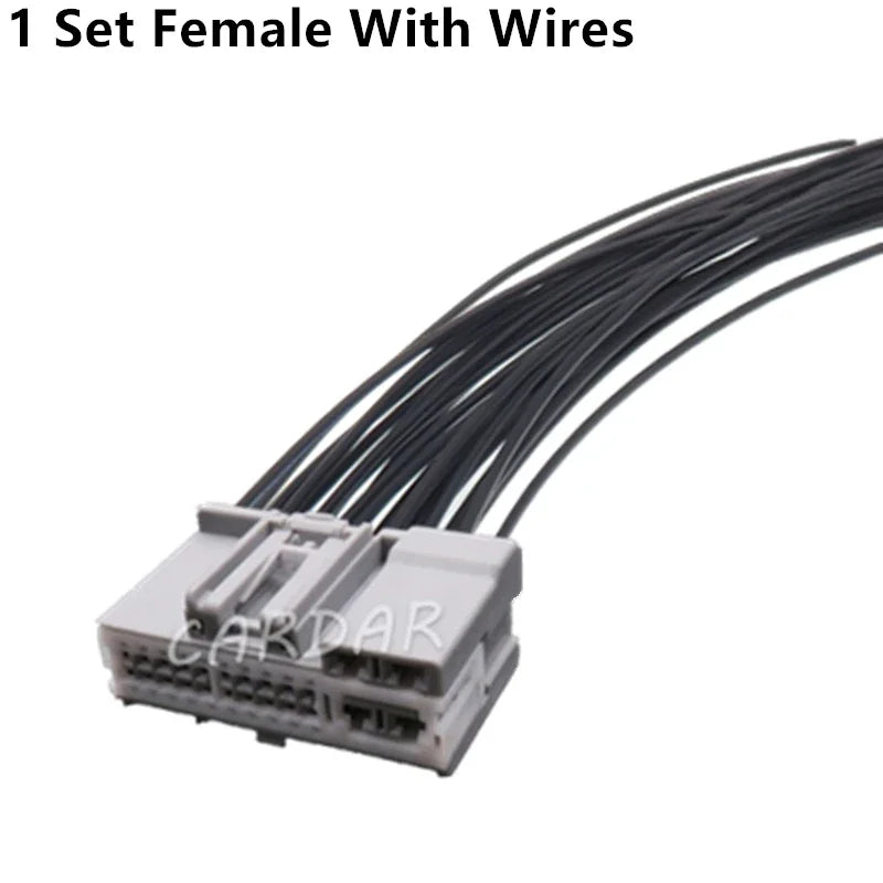 24 Pin Automobile Electrical Connector Assembly Car Unsealed Adapter Auto Wire Cable Unsealed Hybrid Socket