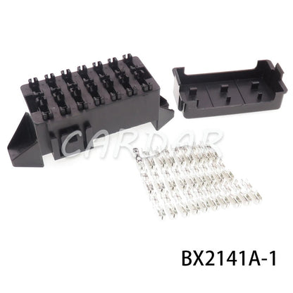9/10/14 Way Standard Blade Fuse Holder Block Plastic Cover with Terminals for Car Automobile Auto Trike