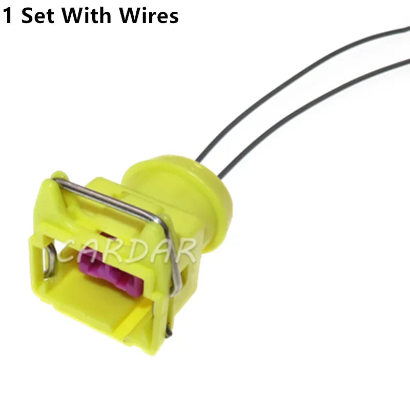 2 Pin 3.5 Series Yellow Automobile Cable Wiring Terminal Unsealed Connector Car Parts Socket 144473-4