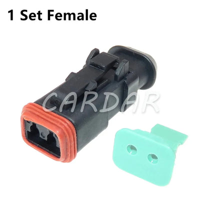 2 Pin 1.6 Series Fuel Spray Nozzle Wire Socket Male and Female Docking Plug DT04-2P-E008 DT04-2S-E008