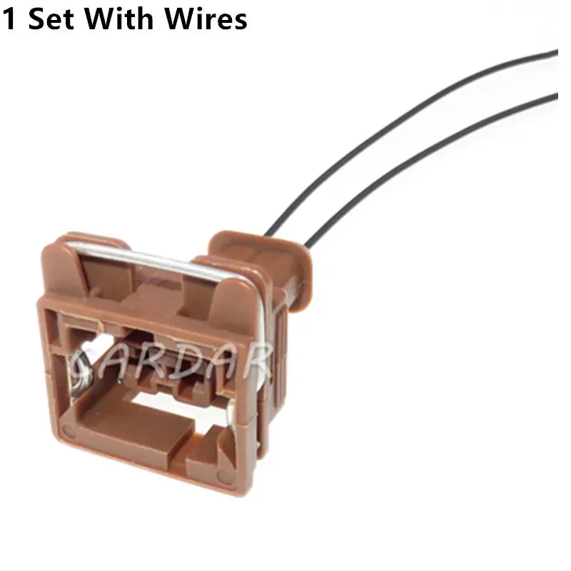 2 Pin Brown Automotive Accessories 240PC02S1001 Car Cable Harness Waterproof Plastic Housing Socket