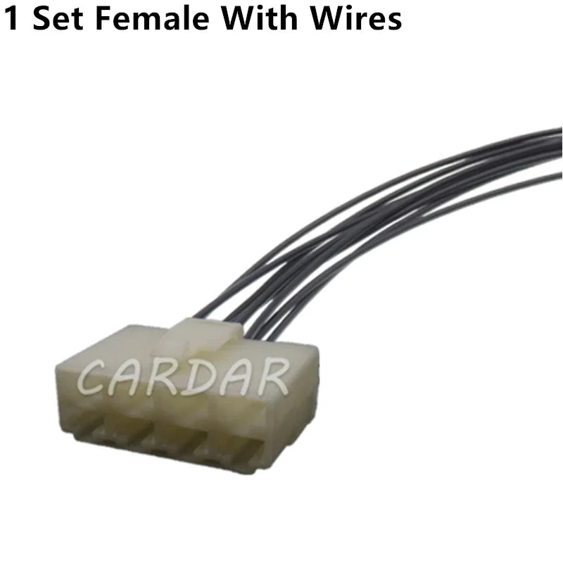 8 Pin 6.3mm Electrical Wire Connector Plug Automobile Sockets
