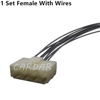 8 Pin 6.3mm Electrical Wire Connector Plug Automobile Sockets