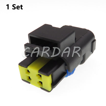 4 Pin 15369055 Waterproof Automotive Connector Daytime Running Light Headlight LED Fog Lamp Socket For Cadillac