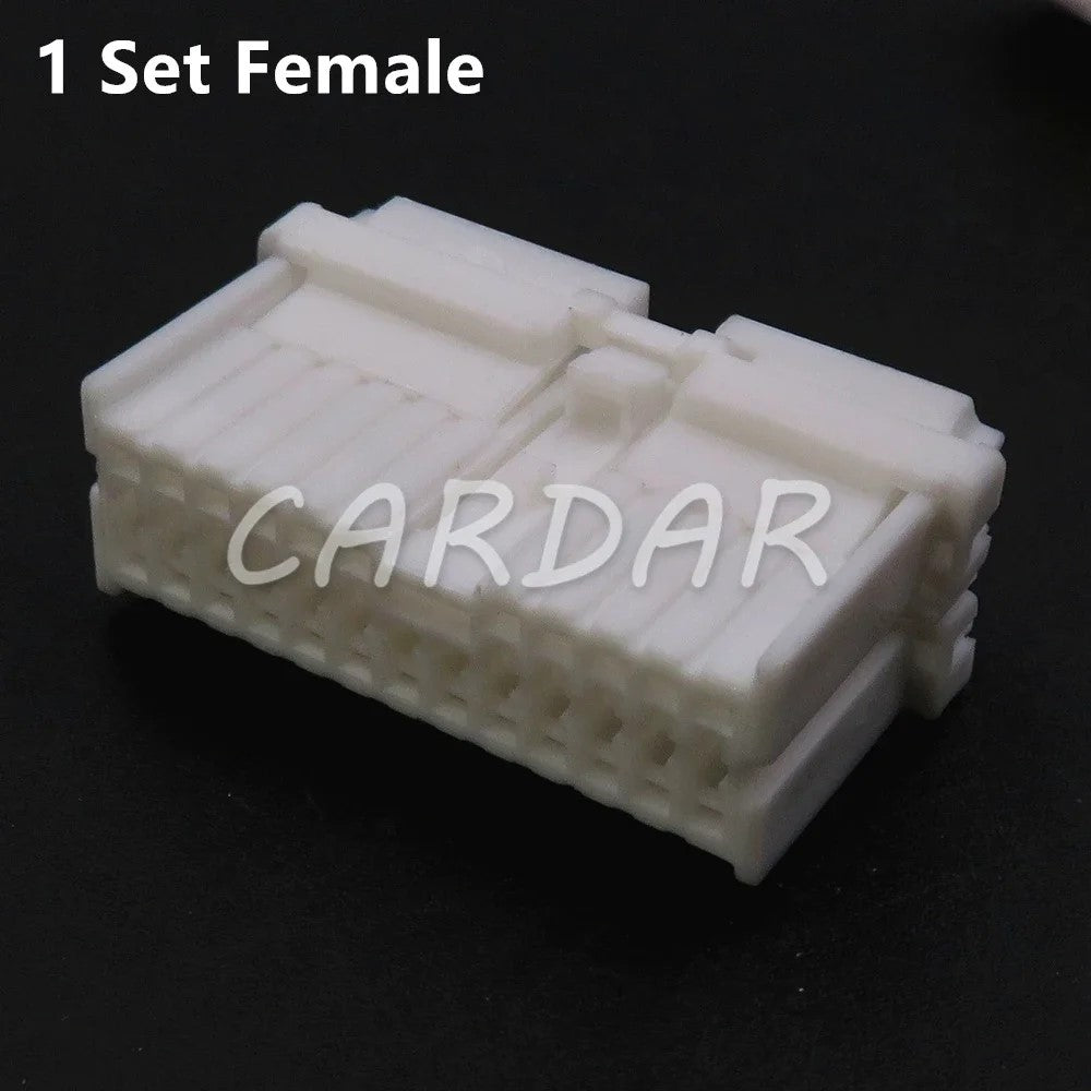 24 Pin Car Parts Auto Electric Cable Plastic Housing Unsealed Socket With Terminal 1123364-1 MG653033 1123387-1