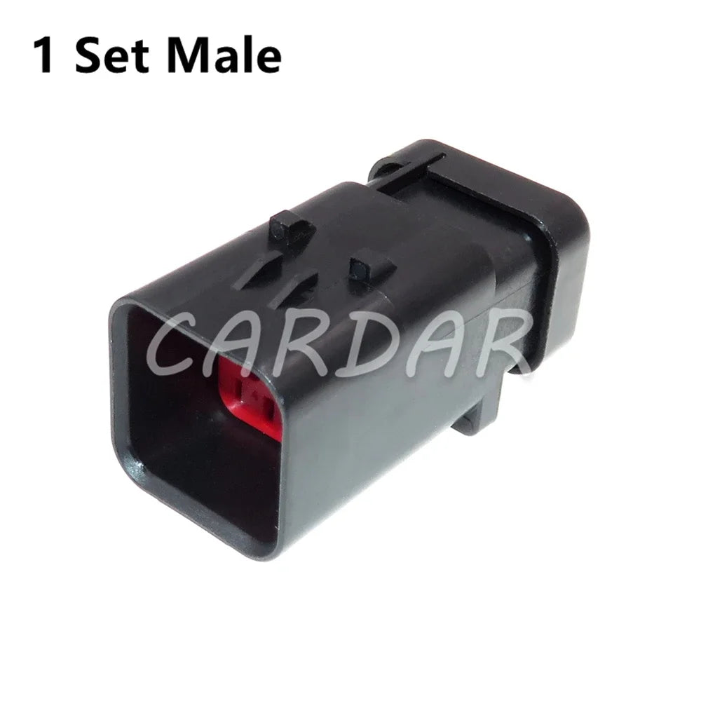 6 Pin 1.6 Series Red Auto Electric Wire Male Female Docking Unsealed Socket 776434-1 776433-1