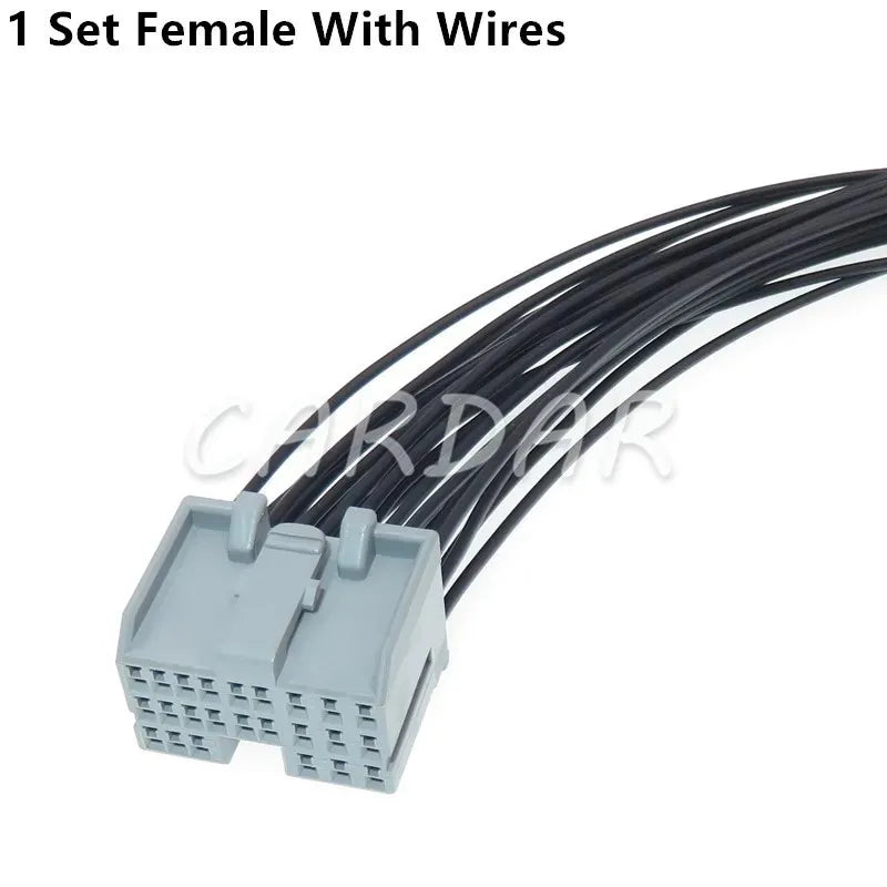 24 Pin Car Unsealed Socket 316372-6 Automobile Engine Gearbox ECU Male Female Docking Plug For Ford Mondeo