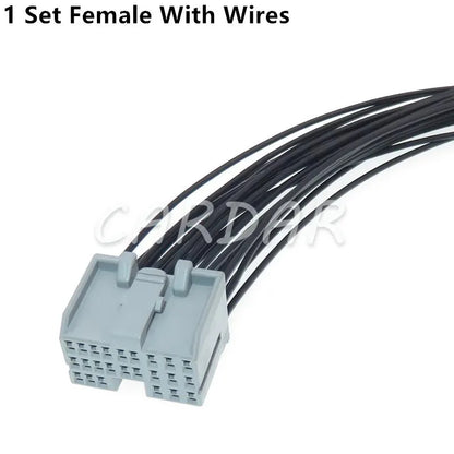 24 Pin Car Unsealed Socket 316372-6 Automobile Engine Gearbox ECU Male Female Docking Plug For Ford Mondeo
