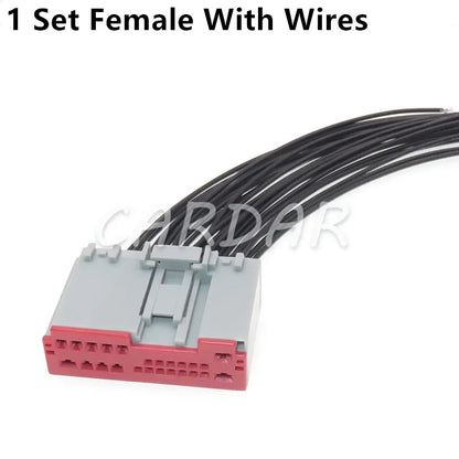24 Pin Car Auto Power Speaker Cable Socket Audio Connect Wire Connector With Terminals For BUICK