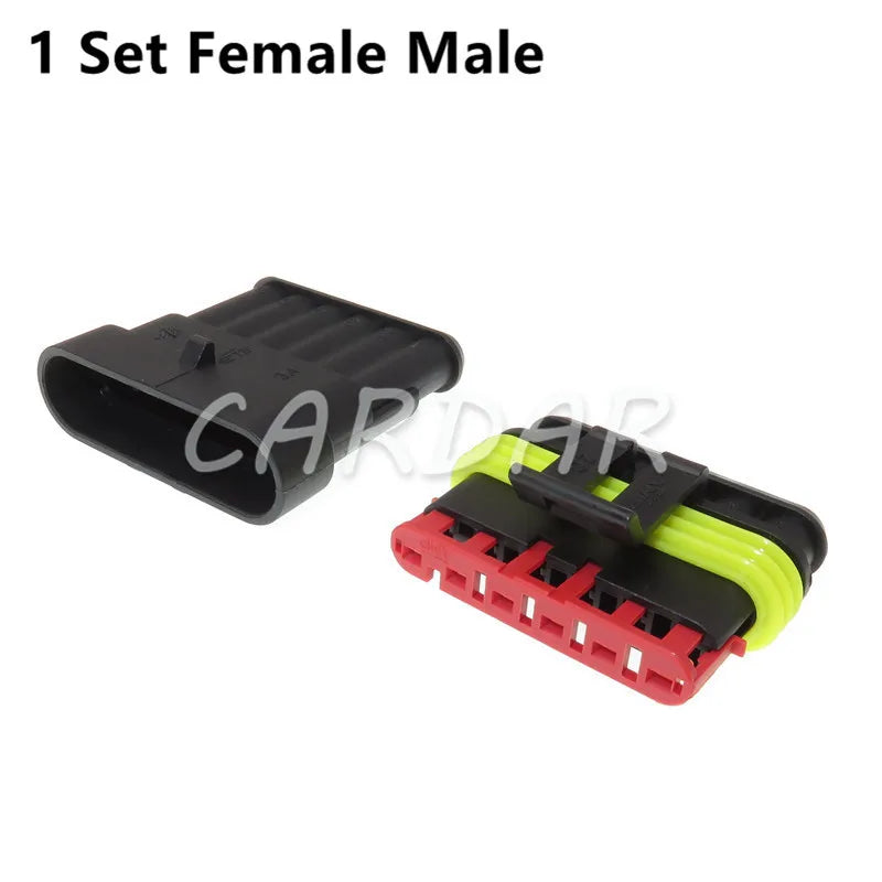 High Quality Superseal AMP/Tyco Waterproof Electrical Connector 1/2/3/4/5/6 Way Pin Sealed Plug Cable Sockets For Car Truck