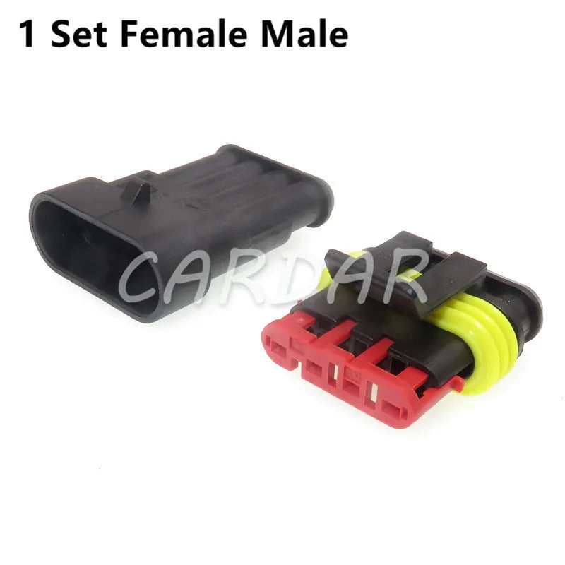 High Quality Superseal AMP/Tyco Waterproof Electrical Connector 1/2/3/4/5/6 Way Pin Sealed Plug Cable Sockets For Car Truck