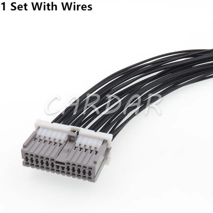 24 Pin MG653537-4 Automotive Connector Wire Electric Cable Socket With Terminals