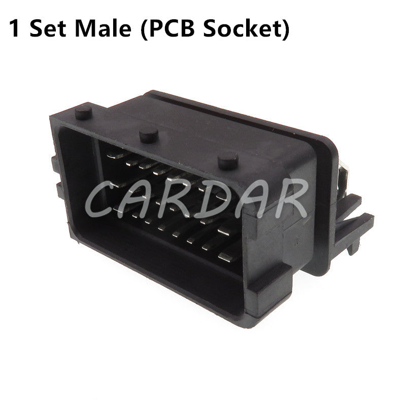 24 Pin FCI 211PC249S0005 211PL249S0023 HCCPHPE24BKA90F Automotive Connector Auto ECU PCB Socket Black Plug