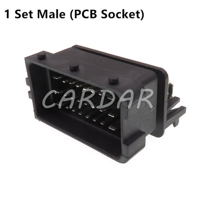 24 Pin FCI 211PC249S0005 211PL249S0023 HCCPHPE24BKA90F Automotive Connector Auto ECU PCB Socket Black Plug