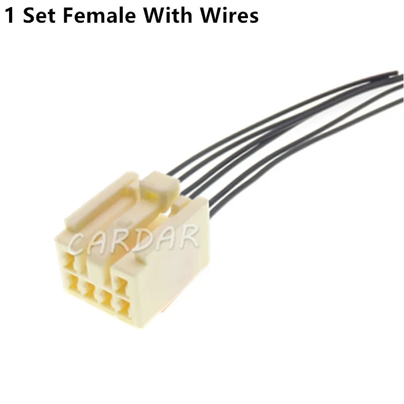 6 Pin 2.2 Series Auto Audio Speaker Output Wiring Harness Unsealed Male Female Socket 6249-1250 6249-1253