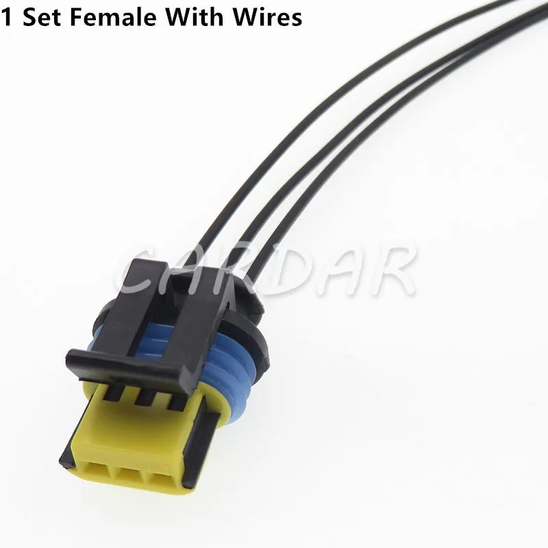 3 Pin 15336029 Waterproof Electrical Automotive Connector Wiring Socket For Cars