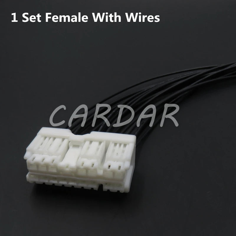 16 Pin 1674009-1 Car Wndow Lifter Wire Cable Socket Connector For Nissan