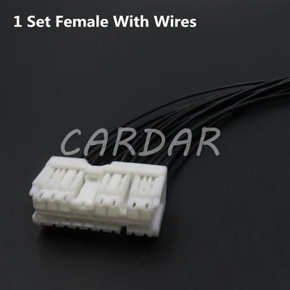 16 Pin 1674009-1 Car Wndow Lifter Wire Cable Socket Connector For Nissan