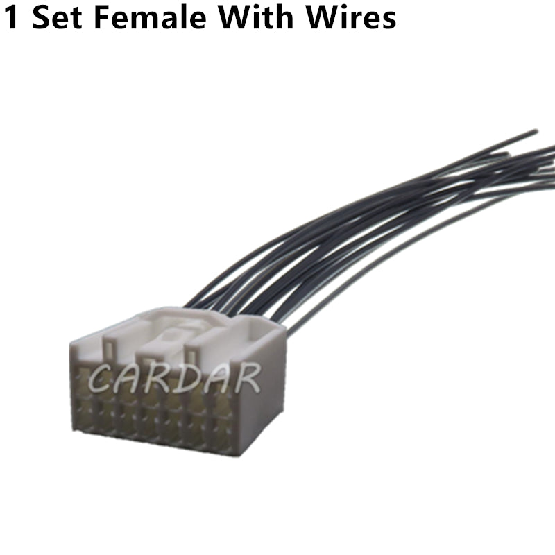 14 Pin 6098-3450 Automotive Connector Electrical Wire Socket With Terminals