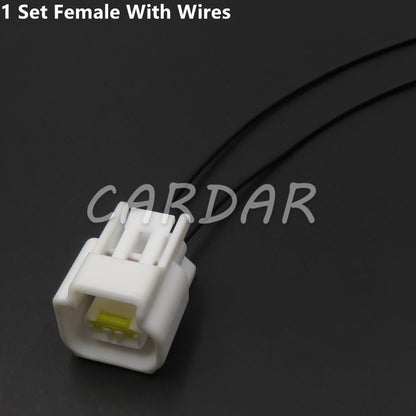 2 Pin Car High Voltage Pack Ignition Coil Plug White Wire Harness Sealed Socket FW-C-2F-B FW-C-2M-B