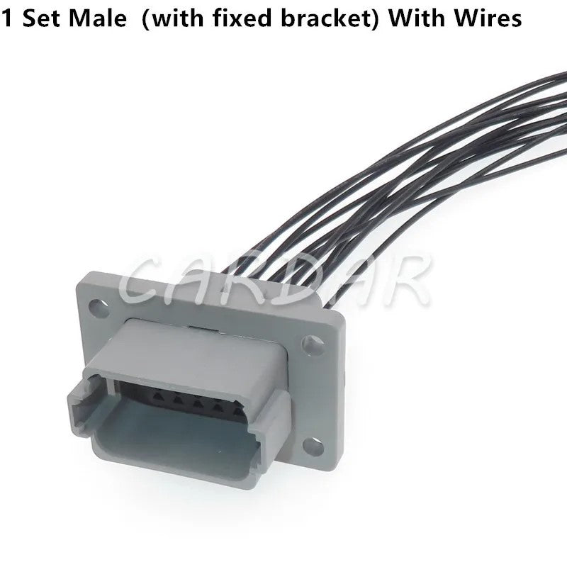 12 Pin DT06-12S DT06-12P DT Series Grey Plug Automotive Connector Waterproof Electrical Wire Socket For Deutsch