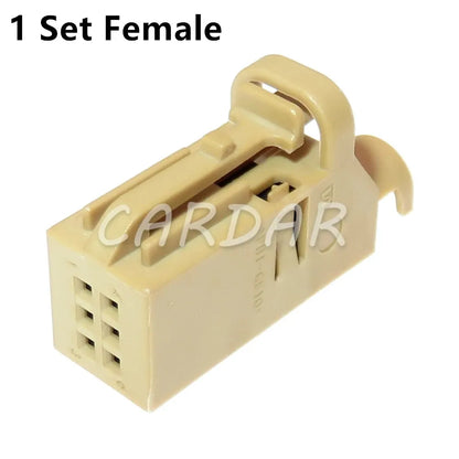 6 Pin 0.6 Series Brown Automotive Tire Pressure Alarm Cable Harness Socket 1534121-2 4D0971636A