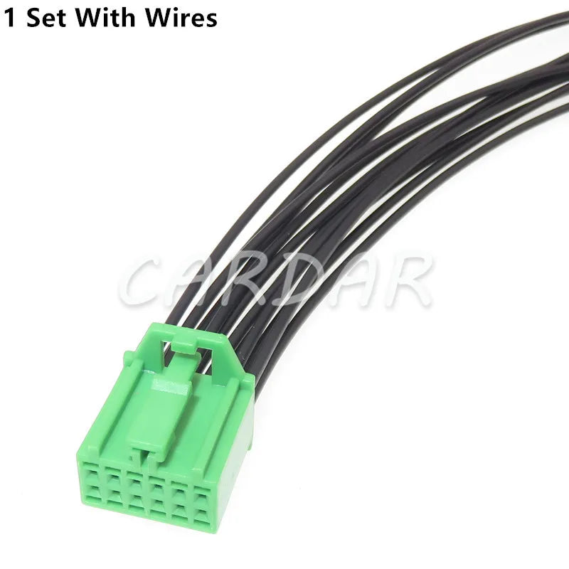 12 Pin Automotive Unsealed Socket For Benz 0.6 Series Car Rearview Mirror Atmosphere Lamp Electric Wire Connector